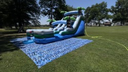 163 1718726549 1 16' Tropical Dual Lane Water Slide