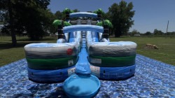 16 1718726548 1 16' Tropical Dual Lane Water Slide